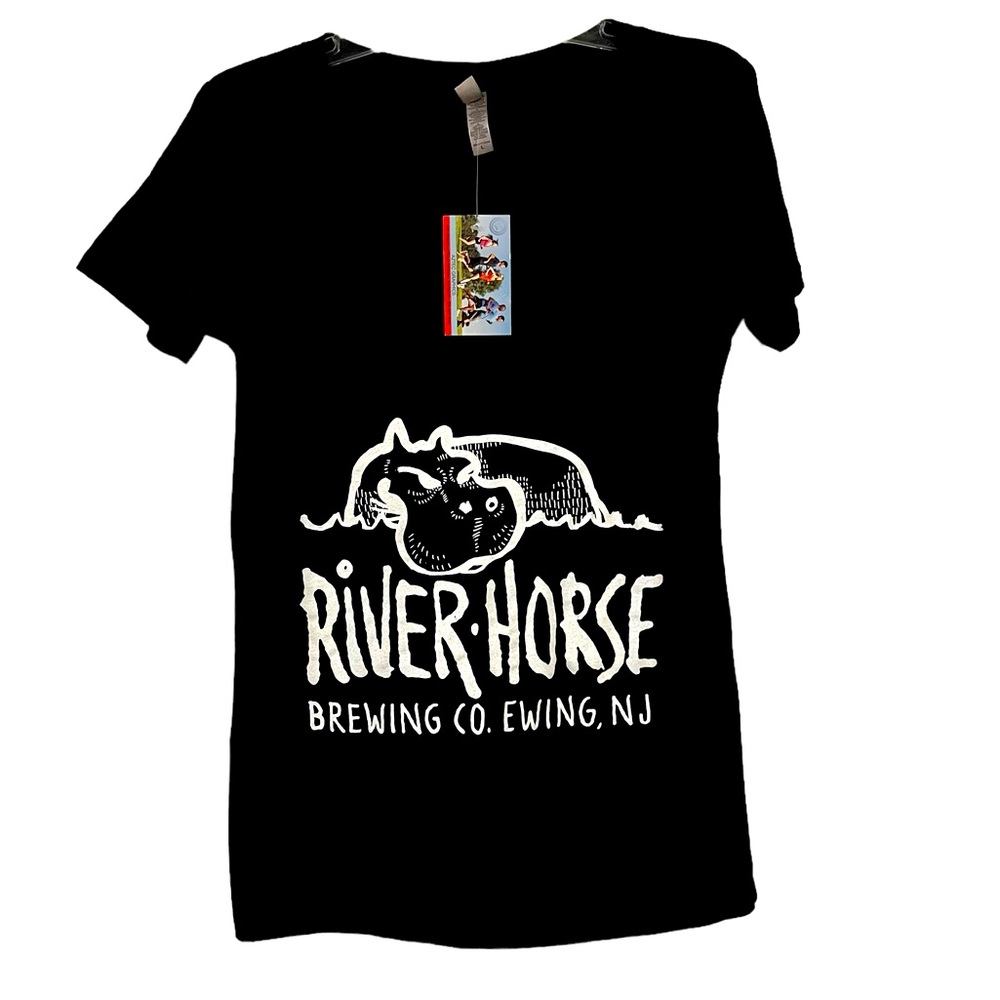NEW River Horse Brewery  Women’s Black t-shirt size L